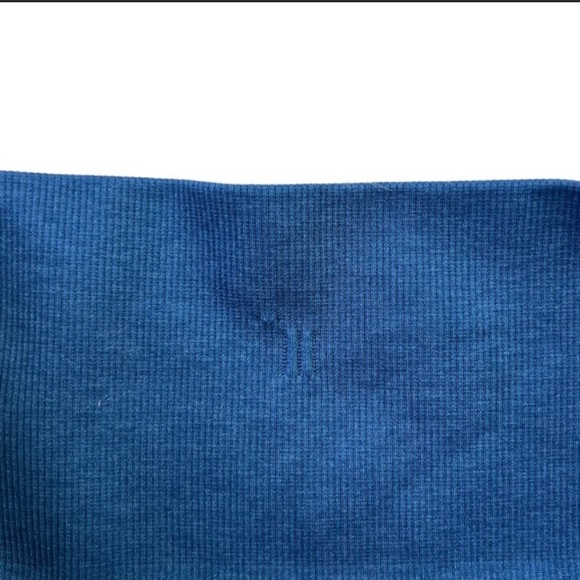 Lululemon Seamlessly Street Crop Size 6 Heathered Poseidon Activewear - Picture 5 of 6